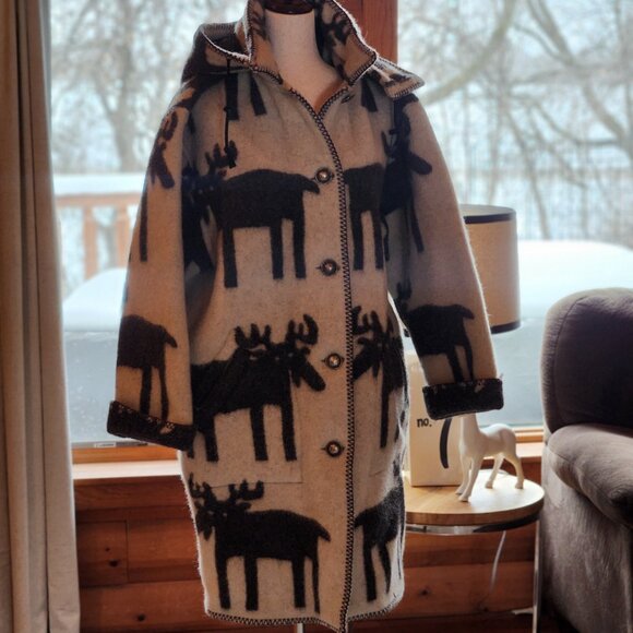 Norwegian Wool Designer Coat - Picture 4 of 4